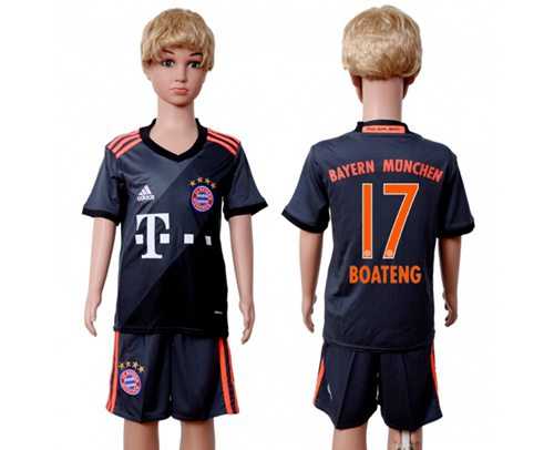 Bayern Munchen #17 Boateng Away Kid Soccer Club Jersey