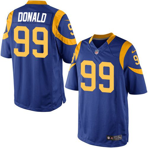 Men's Nike Los Angeles Rams #99 Aaron Donald Limited Royal Blue Alternate NFL Jersey