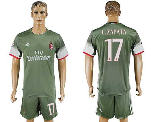 AC Milan #17 C.Zapata Sec Away Soccer Club Jersey