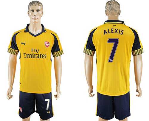 Arsenal #7 Alexis Away Soccer Club Jersey