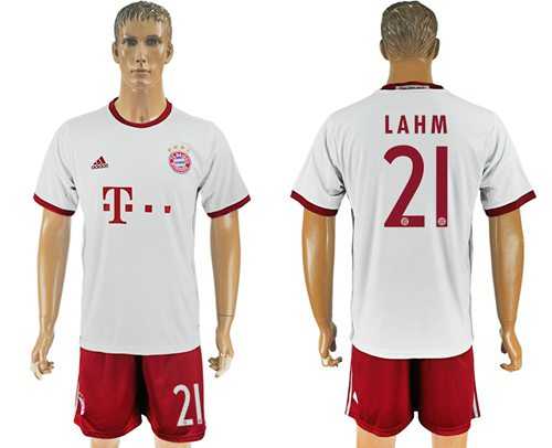 Bayern Munchen #21 Lahm Sec Away Soccer Club Jersey