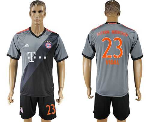 Bayern Munchen #23 Vidal Away Soccer Club Jersey