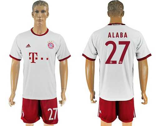 Bayern Munchen #27 Alaba Sec Away Soccer Club Jersey