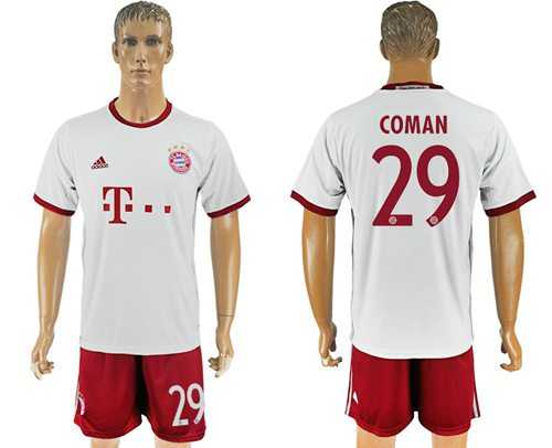 Bayern Munchen #29 Coman Sec Away Soccer Club Jersey