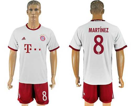 Bayern Munchen #8 Martinez Sec Away Soccer Club Jersey