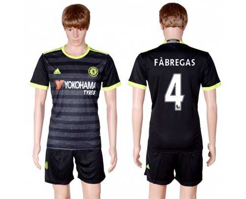 Chelsea #4 Fabregas Away Soccer Club Jersey