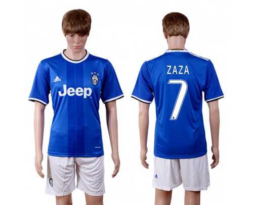 Juventus #7 Zaza Away Soccer Club Jersey