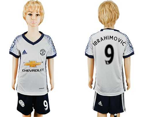Manchester United #9 Ibrahimovic SEC Away Kid Soccer Club Jersey