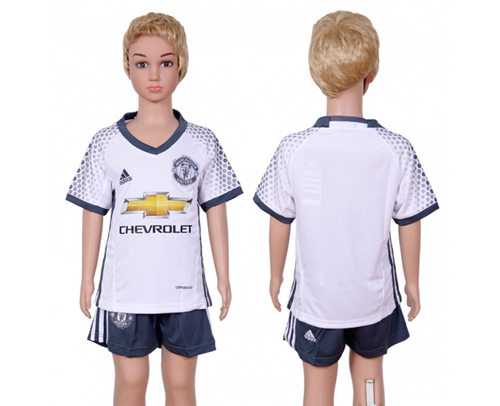 Manchester United Blank SEC Away Kid Soccer Club Jersey