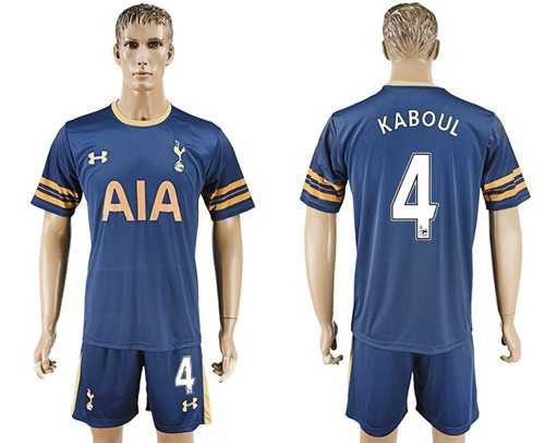 Tottenham Hotspur #4 Kaboul Away Soccer Club Jersey