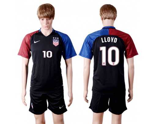 USA #10 Lloyd Away(Three Star) Soccer Country Jersey