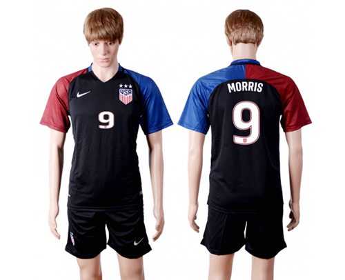 USA #9 Morris Away(Three Star) Soccer Country Jersey
