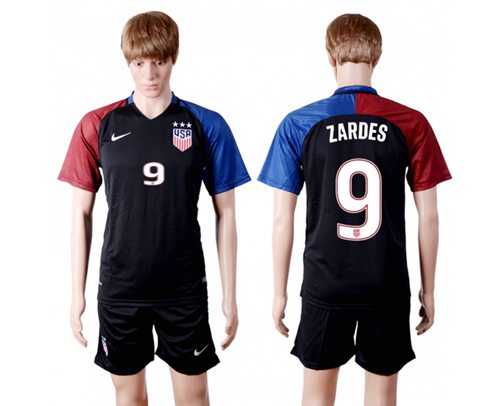 USA #9 Zardes Away(Three Star) Soccer Country Jersey