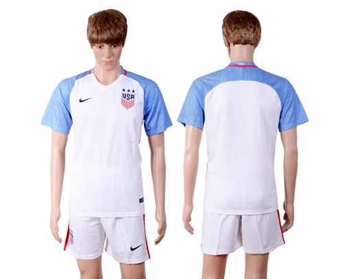 USA Blank Home(Three Star) Soccer Country Jersey