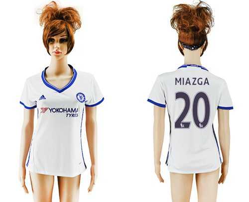 Women's Chelsea #20 Miazga Sec Away Soccer Club Jersey