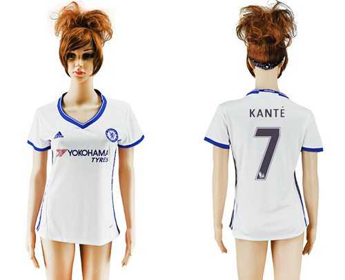 Women's Chelsea #7 Kante Sec Away Soccer Club Jersey