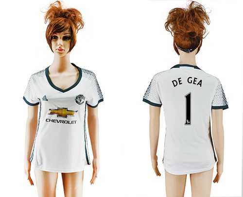 Women's Manchester United #1 DE GEA Sec Away Soccer Club Jersey