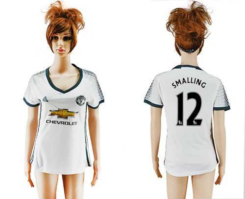 Women's Manchester United #12 Smalling Sec Away Soccer Club Jersey