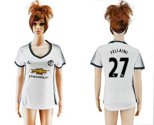 Women's Manchester United #27 Fellaini Sec Away Soccer Club Jersey