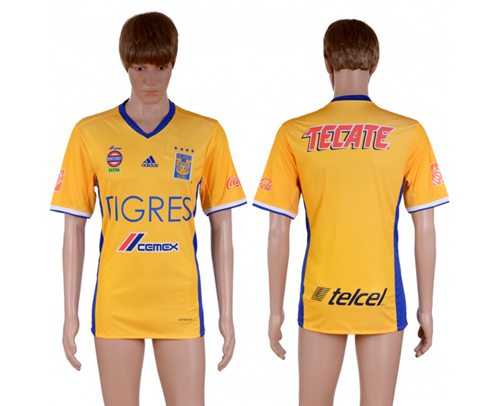 Tigres Blank Home Soccer Club Jersey