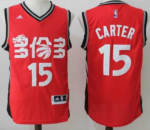 Toronto Raptors #15 Vince Carter Red Slate Chinese New Year Stitched NBA Jersey