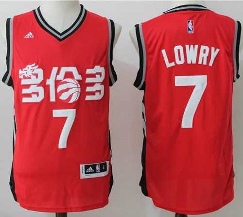 Toronto Raptors #7 Kyle Lowry Red Slate Chinese New Year Stitched NBA Jersey