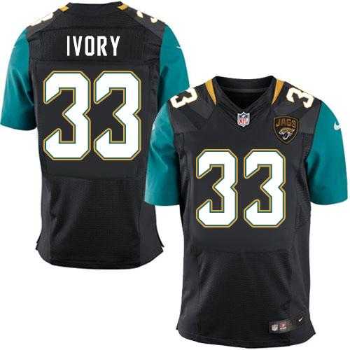 Nike Jacksonville Jaguars #33 Chris Ivory Black Alternate Men's Stitched NFL Elite Jersey