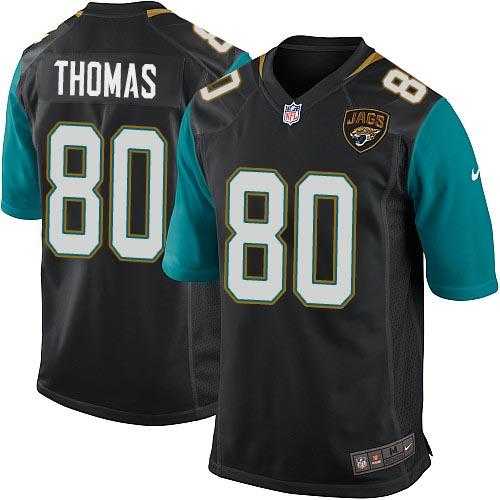 Youth Nike Jacksonville Jaguars #80 Julius Thomas Black Alternate Stitched NFL Elite Jersey