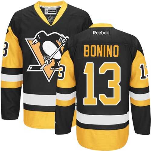 Men's Pittsburgh Penguins #13 Nick Bonino Reebok Black Premier Jersey