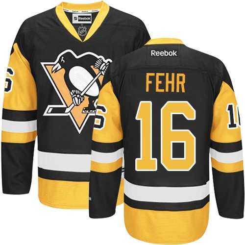 Men's Pittsburgh Penguins #16 Eric Fehr Reebok Black Premier Jersey