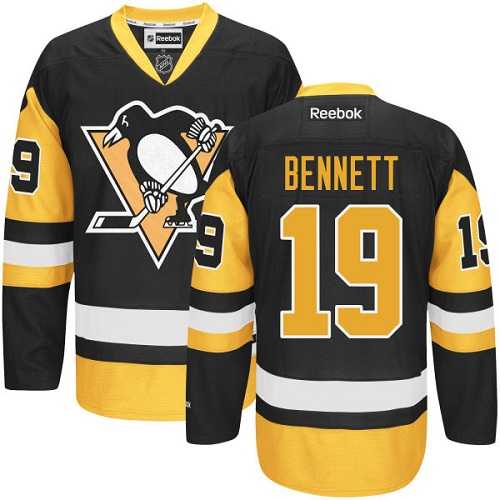 Men's Pittsburgh Penguins #19 Beau Bennett Reebok Black Premier Jersey