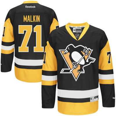 Men's Pittsburgh Penguins #71 Evgeni Malkin Reebok Black Premier Jersey Men's Pittsburgh Penguins #71 Evgeni Malkin Reebok Black Premier Jersey