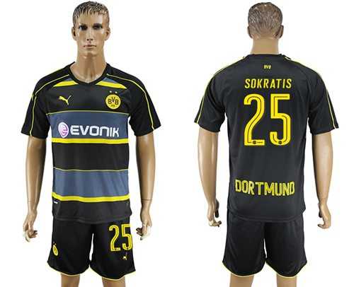 Dortmund #25 Sokratis Away Soccer Club Jersey