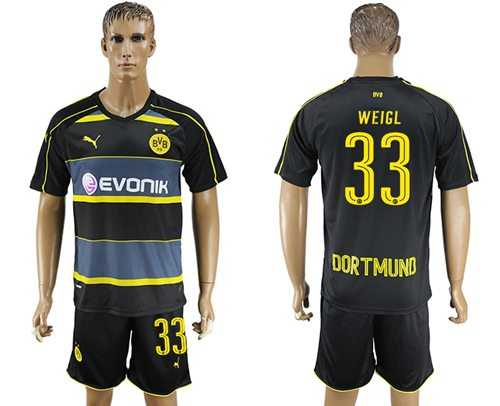 Dortmund #33 Weigl Away Soccer Club Jersey