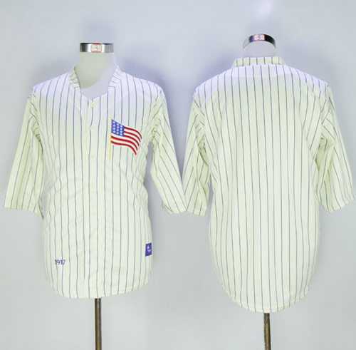 Mitchell And Ness 1917 Los Angeles Dodgers Blank Cream Throwback Stitched Baseball Jersey