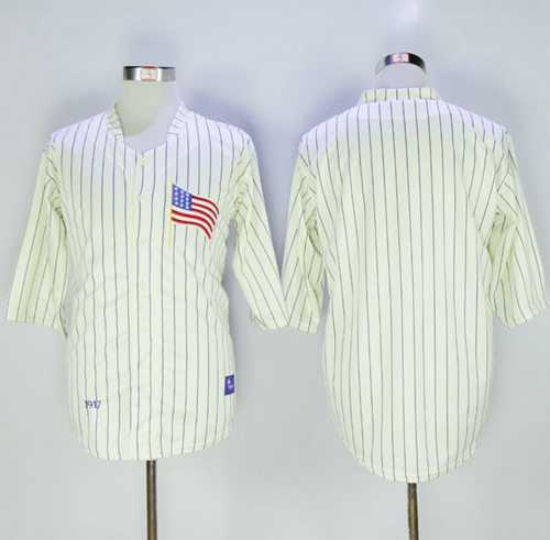 Mitchell And Ness 1917 Los Angeles Dodgers Blank Cream Throwback Stitched Baseball Jersey
