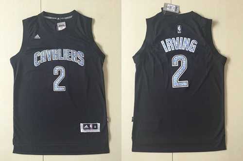 Cleveland Cavaliers #2 Kyrie Irving Black Diamond Fashion Stitched NBA Jersey