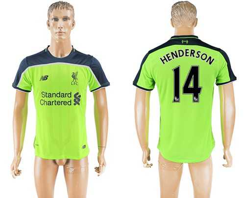 Liverpool #14 Henderson Sec Away Soccer Club Jersey
