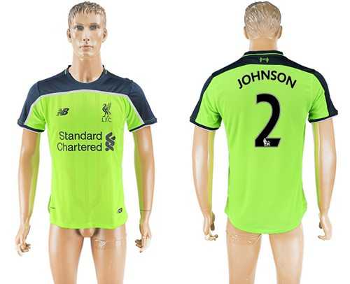 Liverpool #2 Johnson Sec Away Soccer Club Jersey