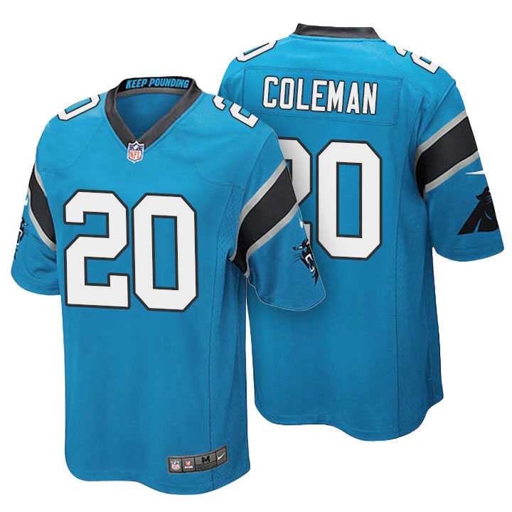 Men's Carolina Panthers #20 Kurt Coleman Light Blue Color Rush Limited Jersey