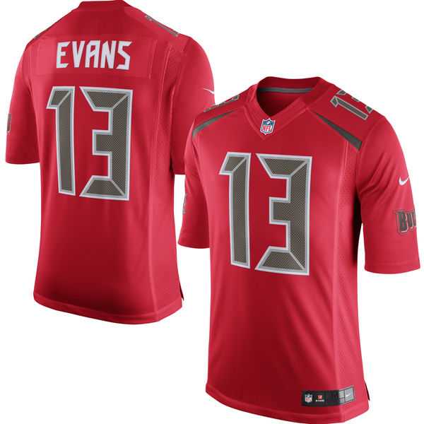 Men's Tampa Bay Buccaneers #13 Mike Evans Red Color Rush Limited Jersey