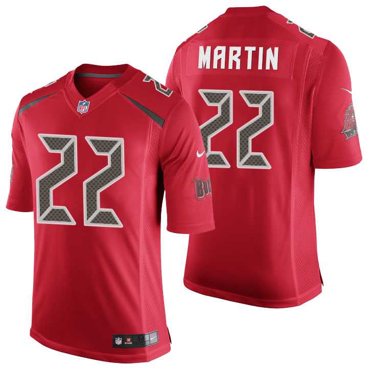 Men's Tampa Bay Buccaneers #22 Doug Martin Red Color Rush Limited Jersey