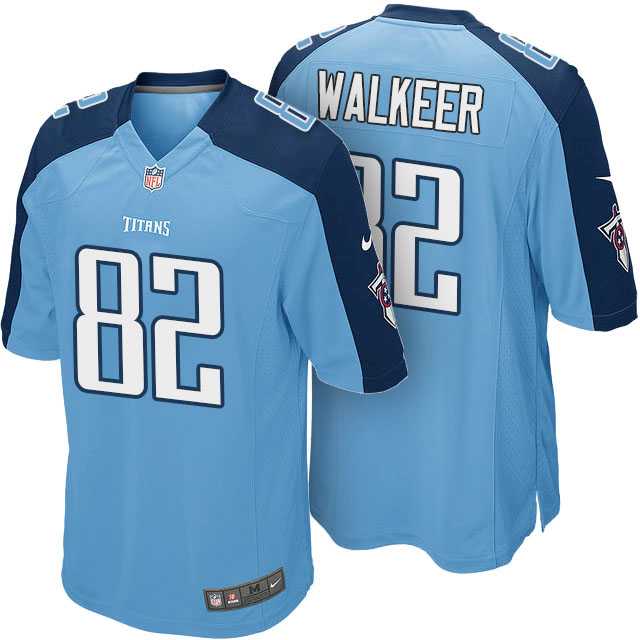 Men's Tennessee Titans #82 Delanie Walkeer Blue Color Rush Limited Jersey
