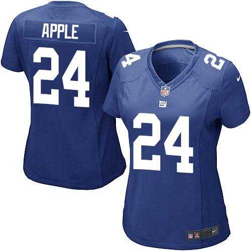 Women's Nike Giants #24 Eli Apple Royal Blue Team Color Stitched NFL Elite Jersey