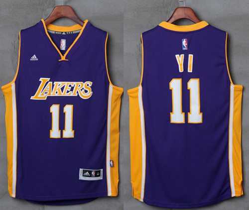 Los Angeles Lakers #11 Yi Jianlian Purple Stitched NBA Jersey