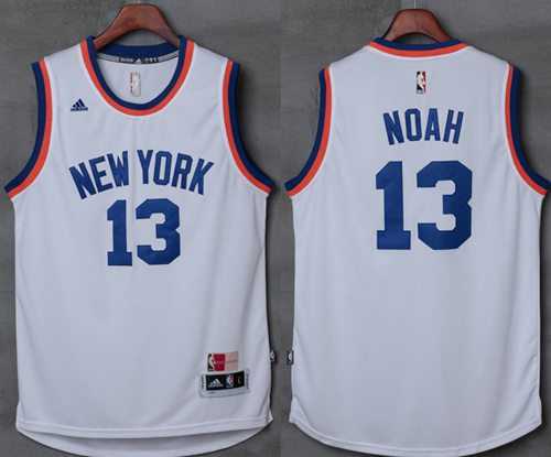New York Knicks #13 Joakim Noah New White Stitched NBA Jersey
