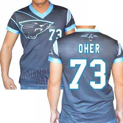 Carolina Panthers #73 Michael Oher Stretch Name Number Player Personalized Black Mens Adults NFL T-Shirts Tee Shirts