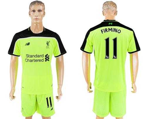 Liverpool #11 Firmino Sec Away Soccer Club Jersey