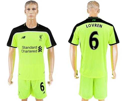 Liverpool #6 Lovren Sec Away Soccer Club Jersey