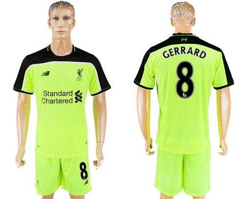 Liverpool #8 Gerrard Sec Away Soccer Club Jersey